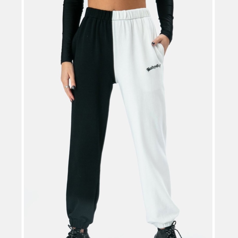 Color block babygirl joggers